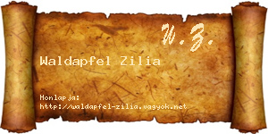 Waldapfel Zilia névjegykártya