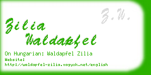 zilia waldapfel business card